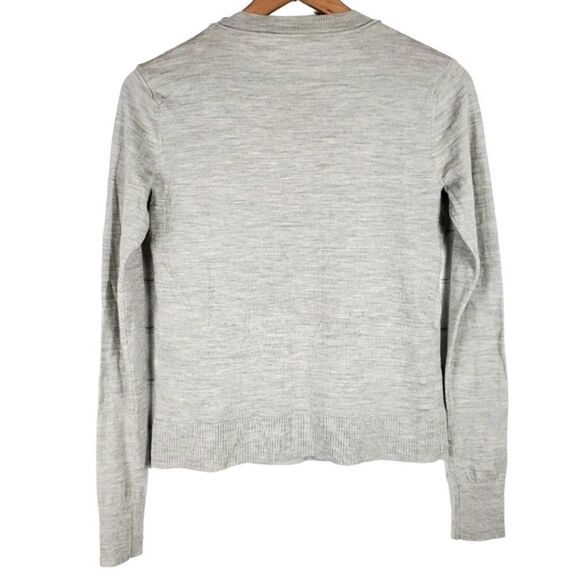 Diane Von Furstenberg- Pullover Sweater Wool and Silk Silver Sequins, Size P= XS - Picture 7 of 10